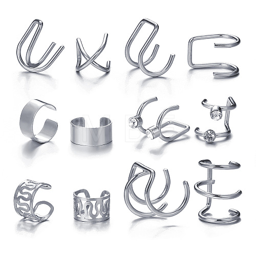 9 Pcs Alloy Cuff Earring Kits for Women WGFA45F-25-1