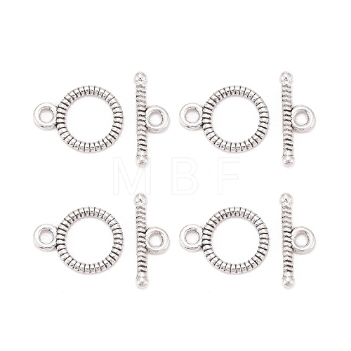 Tibetan Style Alloy Toggle Clasps LF0808Y-NF-1