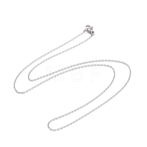 304 Stainless Steel Cable Chain Necklaces NJEW-H433-1.4mm-03P-1