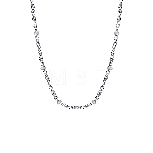 Stainless Steel Chain Satellite Chain Necklaces PW-WG9E049-01-1