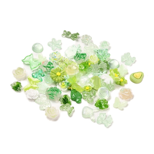 Luminous Resin Decoden Cabochons RESI-K036-05G-1