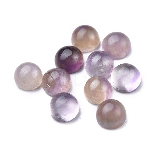 Natural Amethyst Cabochons G-P393-R56-4MM-1