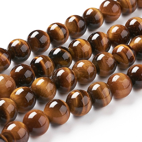 Natural Tiger Eye Beads Strands Z0RQS015-1