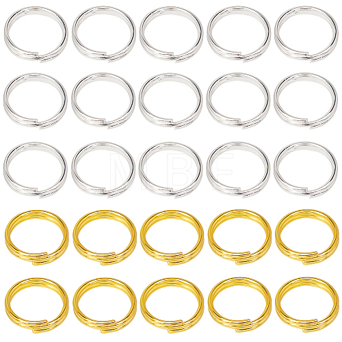 SOFPLATE 600Pcs 2 Colors Brass Split Rings KK-SP0001-82B-1