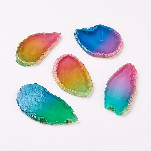 Natural Slice Agate Cabochons G-K190-02-1