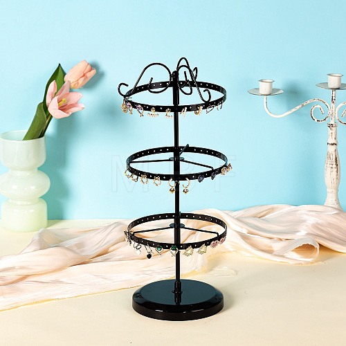 Iron Three Tiers Rotating Earring Display Stands PW-WG2EE8D-02-1