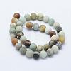 Natural Flower Amazonite Beads Strands G-F518-24-10mm-2