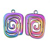 Ion Plating(IP) 304 Stainless Steel Pendants STAS-L020-007RC-1