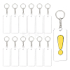 BENECREAT DIY Transparent Acrylic Keychain Clasps Making Kits DIY-BC0001-69-1