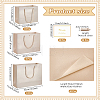 20Pcs 3 Styles Paper Gift Tote Bags with Polyester Gold Ribbon ABAG-WA0001-36C-2