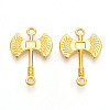 Alloy Double Axe Connector Charms X1-PALLOY-N176-125G-1