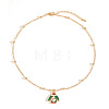 Christmas Zinc Alloy Enamel Pendant Necklaces FS-WG170EE-05-1