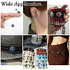 60Pcs 10 Styles Bohemian Opaque Resin Cabochons & Shank Buttons Sets DIY-PH0036-14-5