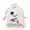 Christmas Cotton Cloth Storage Pouches ABAG-M004-02M-3