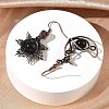 Natural Obsidian Dangle Earrings G-H359-07R-08-3
