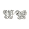 Christmas Brass Micro Pave Clear Cubic Zirconia Pendants KK-A280-03F-P-1