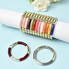Plating Resin Beads Stretch Bracelets for Women BJEW-P374-01G-3