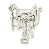 Tibetan Style Alloy Western Cowboy Saddle Watch Fob Metal Chandelier Component Links FIND-U015-24AS-1