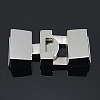 Stainless Steel Snap Lock Clasps for Jewelry Making X-STAS-Q162-2