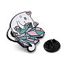 Cat & Crystal Cluster Theme Enamel Pins JEWB-F029-04-3