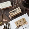 2 Sets 2 Style Wooden Stamps DIY-CP0006-65-5