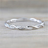 Alloy and Crystal Rhinestone Finger Rings FS-WGF6D8C-10-2