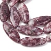 Natural Lepidolite/Purple Mica Stone Beads Strands G-F808-A01-01A-3