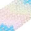 Electroplate Glass Beads Strands EGLA-D300-06-6mm-25-2
