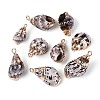 Electroplated Natural Shell Pendants BSHE-T015-03-1
