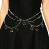 Alloy Star Tassel Layered Curb Chain Waist Belly Chains for Women FS-WG240A3-01-1