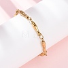 304 Stainless Steel Link Chain Bracelets for Women BJEW-K293-02G-1