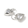 Brass Micro Pave Cubic Zirconia Pendants KK-U067-10P-04-2