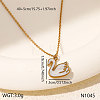 304 Stainless Steel Enamel Pendant Necklaces for Women WGD4D92-05-1
