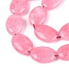 Dyed Natural White Jade Beads Strands G-N370-01A-11-4