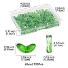100Pcs Spray Painted Transparent Glass Beads GLAA-FS0002-04-4