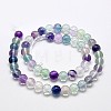 Natural Fluorite Beads Strands G-E112-6mm-6-2