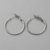 Brass Hoop Earring Findings FIND-WH0110-742A-P-1