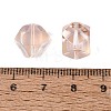 Electroplate Transparent Glass Beads EGLA-Q140-01-A05-3