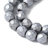 Electroplated Synthetic Non-magnetic Hematite Beads Strands G-S382-01D-3