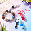 15Pcs 3 Colors Opaque Acrylic Beads SACR-TADJ0001-04-5