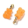 Bear Resin Pendant Decorations STAS-M092-01G-08-2