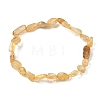 Natural Rutilated Quartz Bead Stretch Bracelets BJEW-K213-20-2