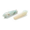 Natural Flower Amazonite Pointed Beads G-E490-C33-2