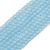 Baking Paint Glass Beads Strands DGLA-Q023-8mm-DB46-2