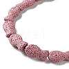 Fish Dyed Natural Lava Rock Beads Strands G-O126-01A-12-3