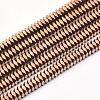 Electroplate Non-magnetic Synthetic Hematite Beads Strands G-L489-D03-1