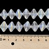 Electroplate Glass Beads Strands EGLA-G038-01A-AB02-4