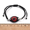 Evil Eye Acrylic Link Bracelets BJEW-U027-01P-7