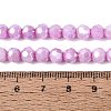 Anti-Tarnish Electroplate Glass Beads Strands EGLA-ZX010-6mm-05-6