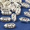 Brass Crystal Rhinestone Spacer Bars RB-T019-01B-S-1